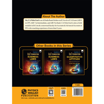 CA Foundation books 2025
