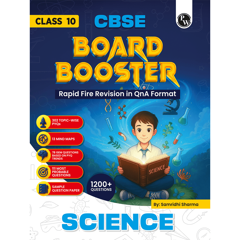 CBSE Class 10 Board Booster Science Question Bank For 2026 Board Exams l 1200+ Questions l Rapid Revision l Topicwise PYQs, Mind Maps, GEM Questions & Most Probable Questions