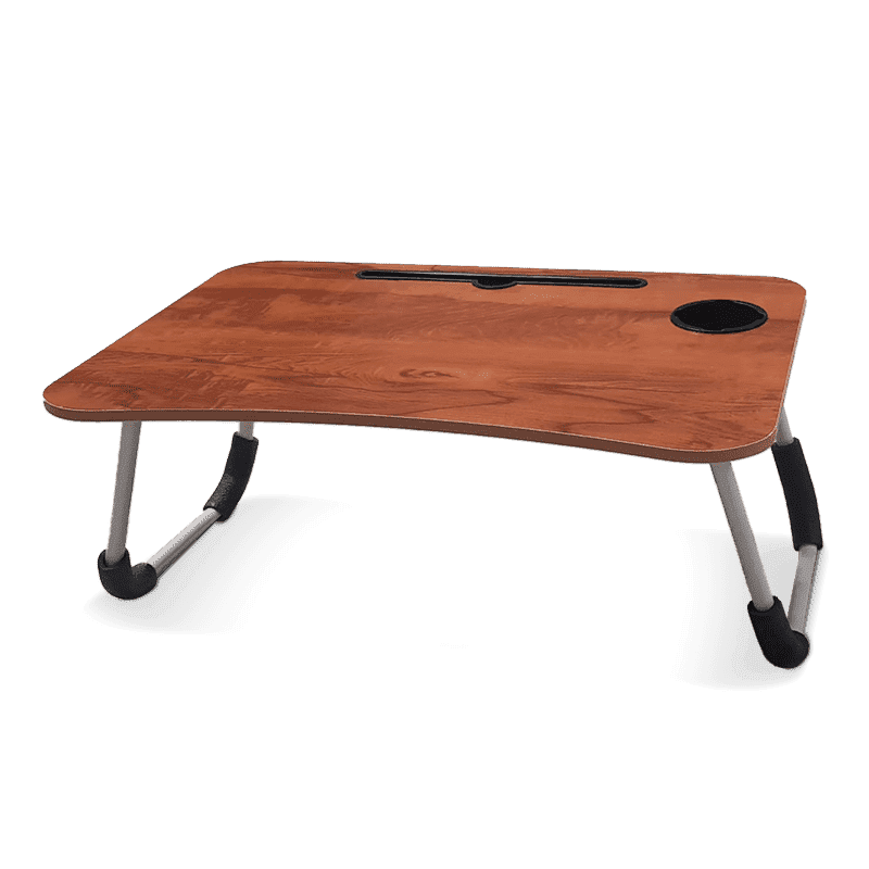 Study Table Bed Table Premium Laptop Table/and Portable Plastic/Writing Desk for Office/Home/School (Wooden))