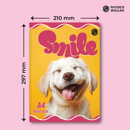 240 Pages A4 Notebook | Ruled set of 4 | Ruled Notebook for School, College & Office Use | Smooth Paper | Durable Cover