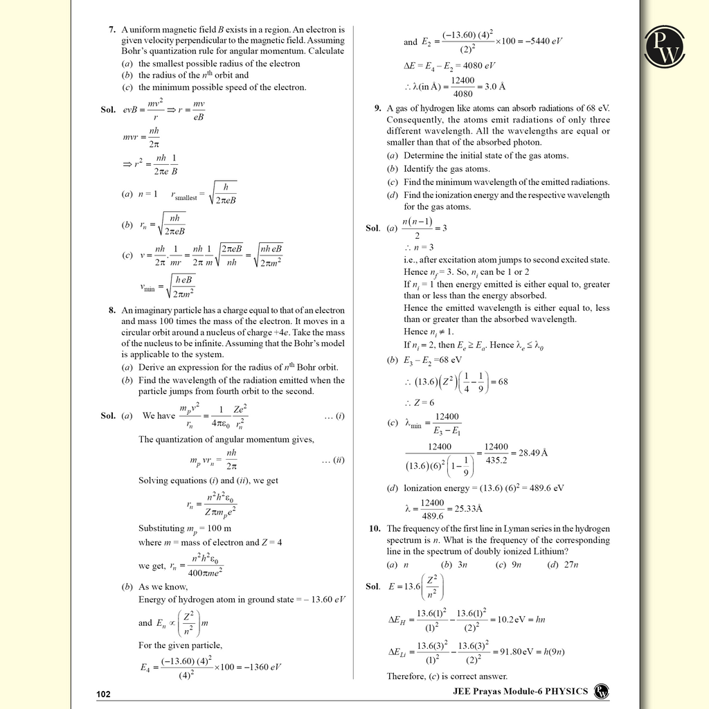 Prayas For JEE Main & Advanced Droppers Physics Modules with Solutions Combo Set of 8 Books (2025 Edition)