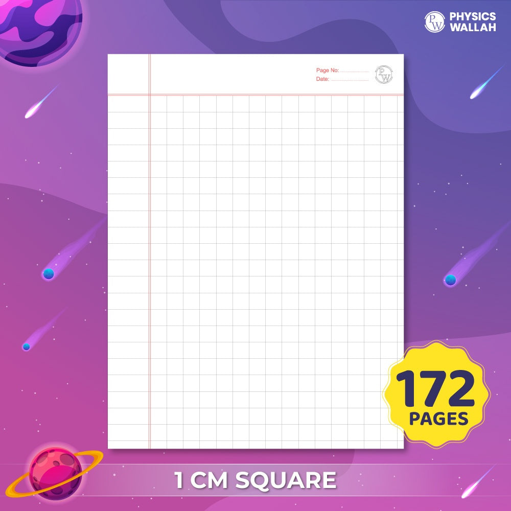 172 Pages Children Notebook | Math 10 mm Box- Jupiter