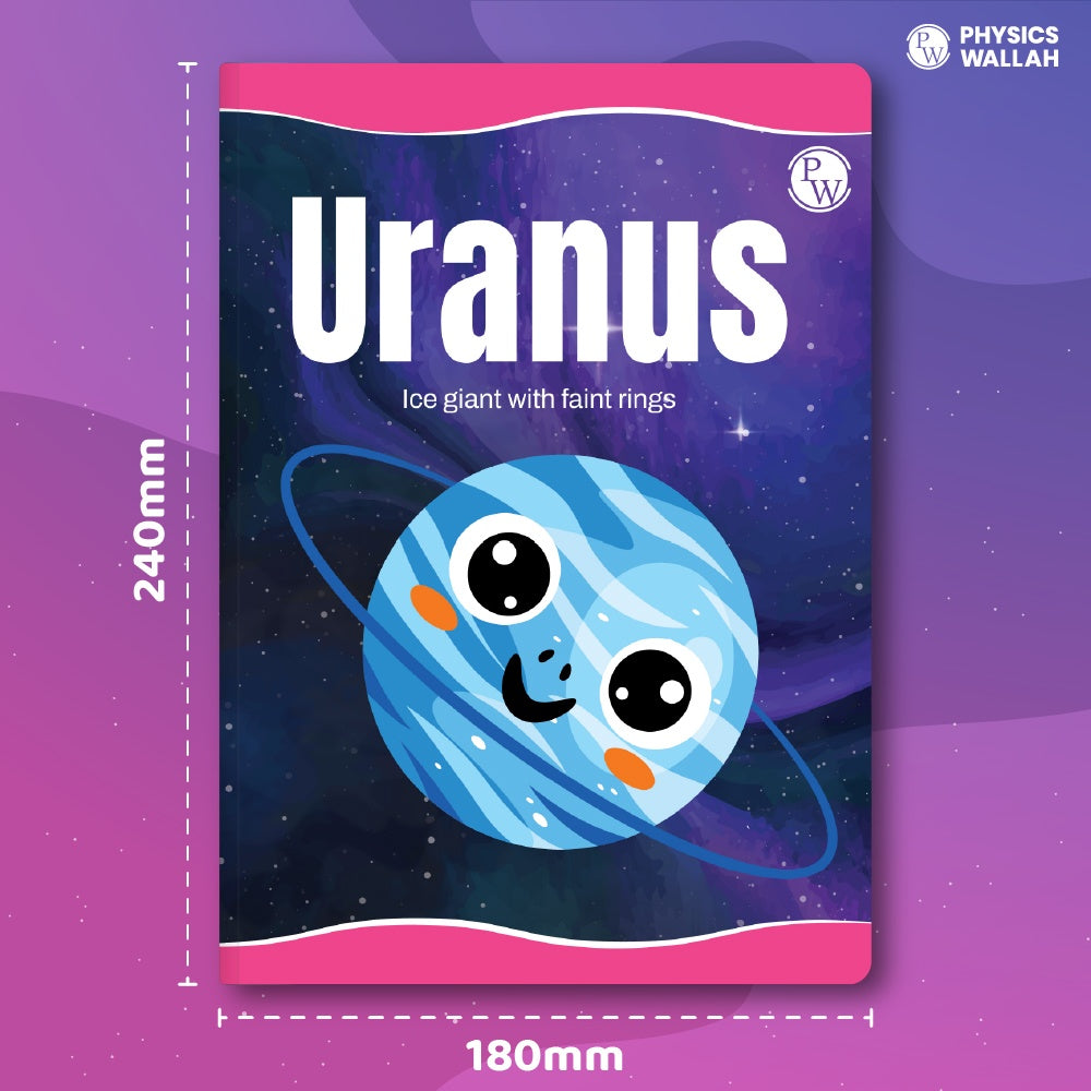 172 Pages Children Notebook |Four Line English with Gap - Uranus