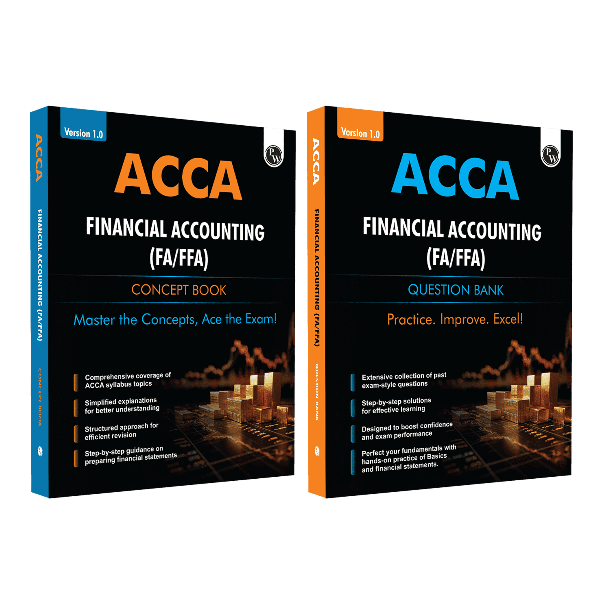 ACCA Financial Accounting (FA/FFA) Concept Book + Question Bank Combo Set of 2 Modules