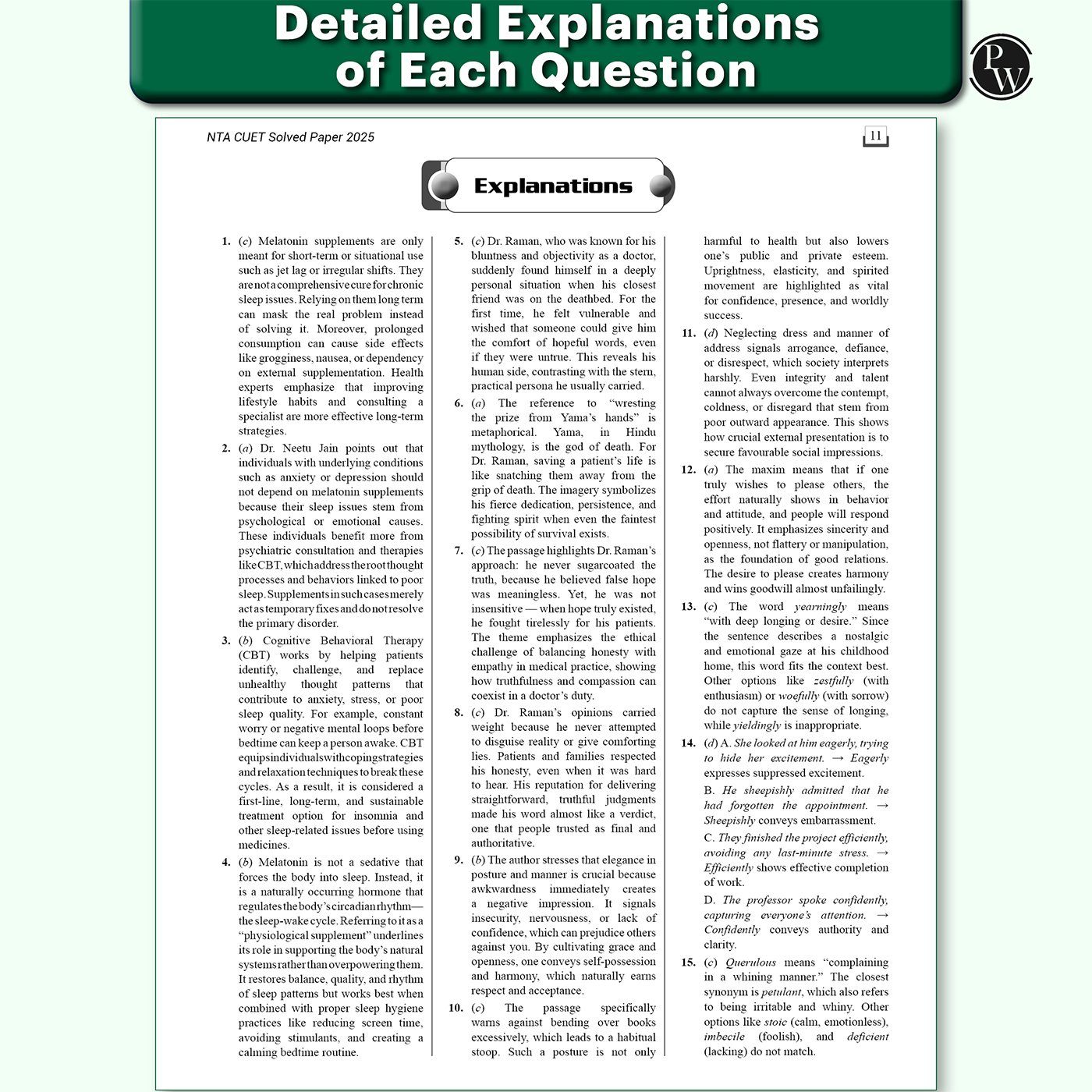 NTA CUET (UG) General Aptitude Test & English Language 40 Past Years Solved Papers (2025-2022) & Mock Tests For Exam 2026 | 2200+ MCQs with Free Online CBT