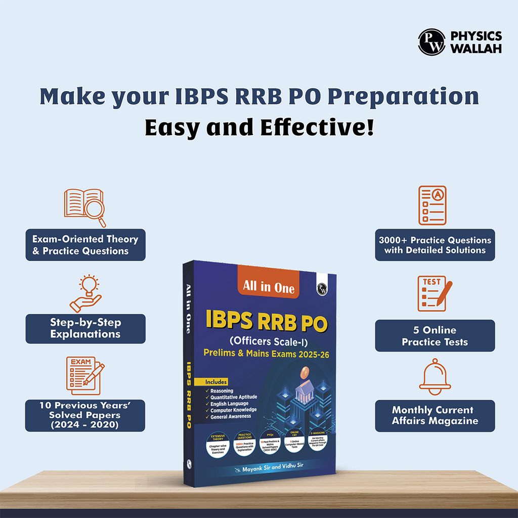 All in One IBPS RRB PO Prelims & Mains (Officers Scale-l) Exams 2025-26 By Mayank Sir & Vidhu Sir | Chapterwise Theory, Practice Questions | 10 Past Year Papers (PYQ)