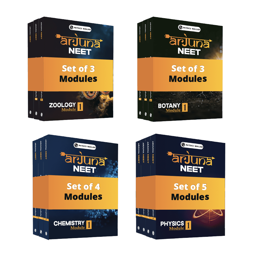 Arjuna For NEET Class 11 Physics, Chemistry, Botany and Zoology Modules with Solutions & 15 OMR Sheets Combo Set of 15 Books For (2025 Edition).