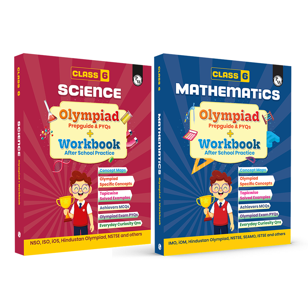 Olympiad Plus Workbook For Class 6 Science and Mathematics Prepguide & PYQs Combo Set of 2 Books | NSO, ISO, iOS, Hindustan Olympiad, NSTSE, IMO, iOM, SEAMO, ISTSE and Others