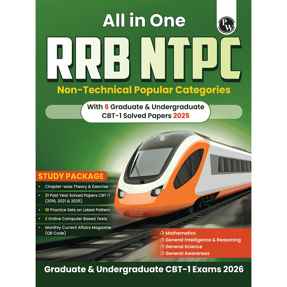 All in One RRB NTPC Graduate & Undergraduate CBT-1 2026 Exams l Chapterwise Theory, Short Tricks and Exercises l 21 Past Year Papers (PYQs) 2016, 2021 & 2025 with 10 Practice Sets