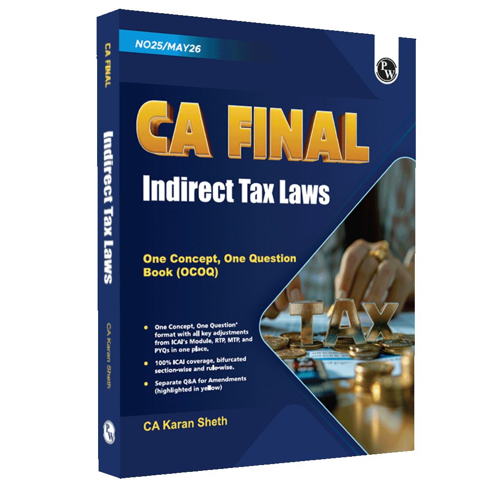 CA Final Indirect Tax Laws - One Concept, One Question (OCOQ) Q&A Book By CA Karan Sheth | Applicable For November 2025 & Onwards