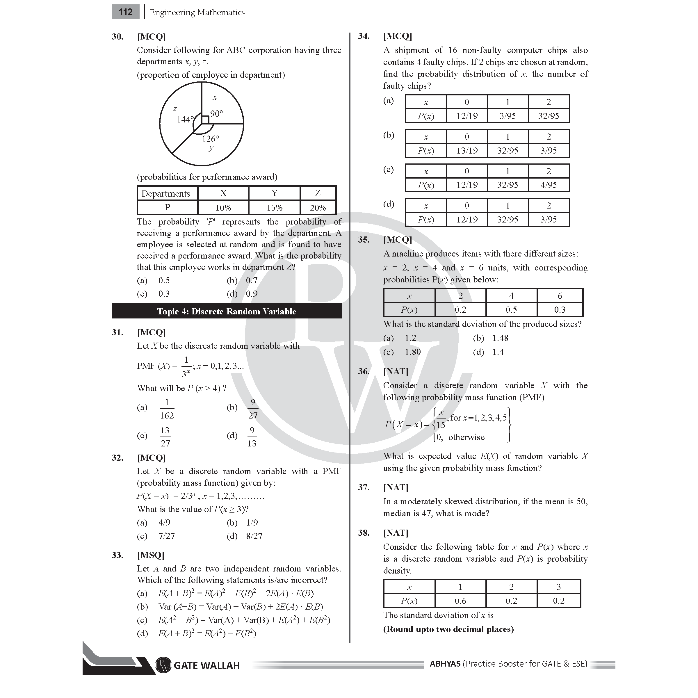 GATE & ESE Abhyas Practice Booster For ECE/EE Vol 1, Electronics & Communication Engg Vol 2, ESE General Studies and Engineering Maths & General Aptitude Combo Set of 4 Books