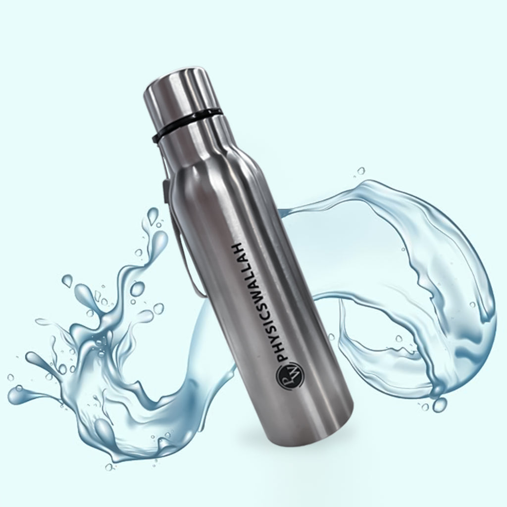 Basic Screw Cap Bottle | 750 ml | Silver | Stainless Steel