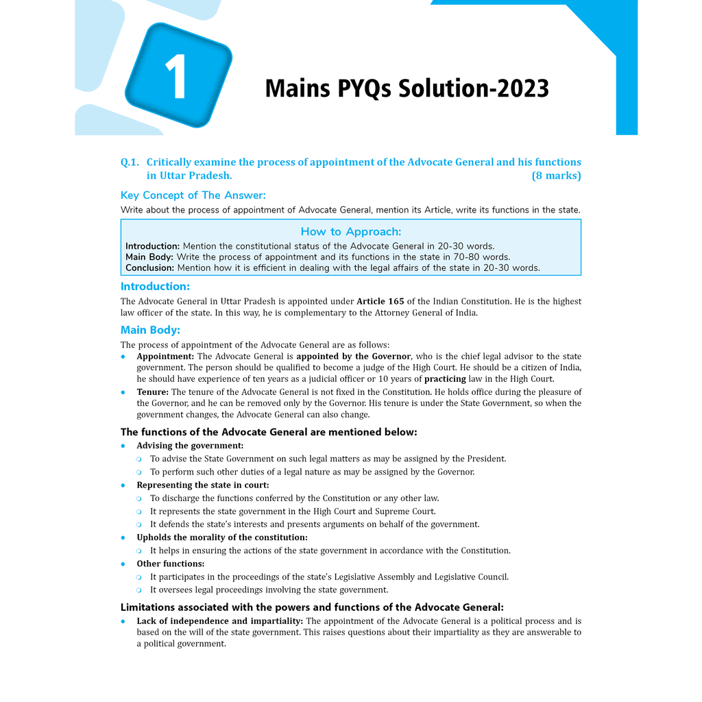 UP-PSC Wallah Mains PYQs Solution UP Special GS 5 and GS 6 | Complete 6 Years (2018-2023) Paper Analysis with Flow Charts & Diagrams