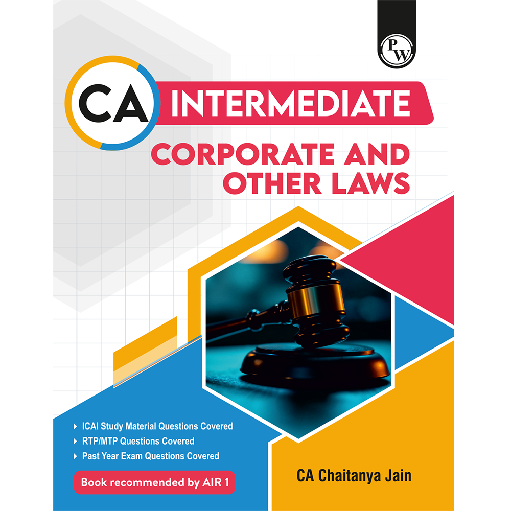 CA Intermediate Group 1 Corporate and Other Laws By CA Chaitanya Jain | Covering Theory, Exercise and Previous Years Questions & Solutions | Latest Syllabus For May 2026 Exams