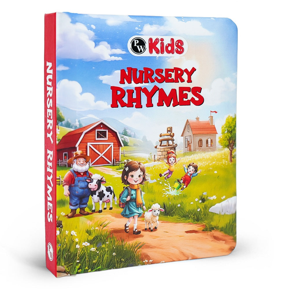 Nursery Rhymes Board Book For Kids – Colorful Illustrated Rhymes For Toddlers & Preschoolers, Fun Read-Aloud Book, Early Learning, First Words, Songs & Stories For Babies