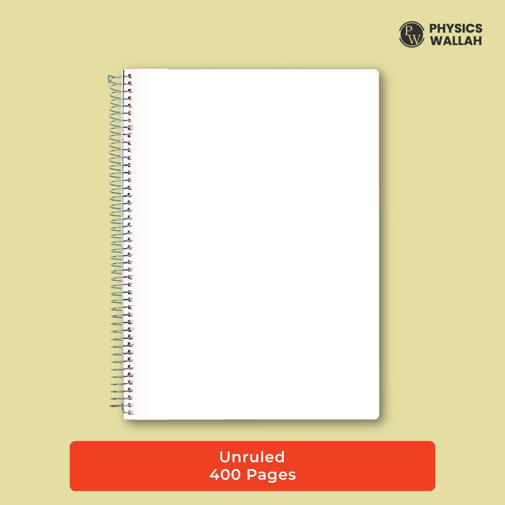400 Pages A4 Size Spiral Binding Notebook  set of 3 | UnRuled Register Notebooks for Students & Office |Spiral Register for Writing & Note-Taking