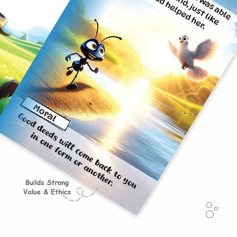 Moral Story Books (Set of 10 Books) For Kids | Bed Time Story Book Set For Children | Short Story Books with 3D Animated Images | Books For 3+ Years Old