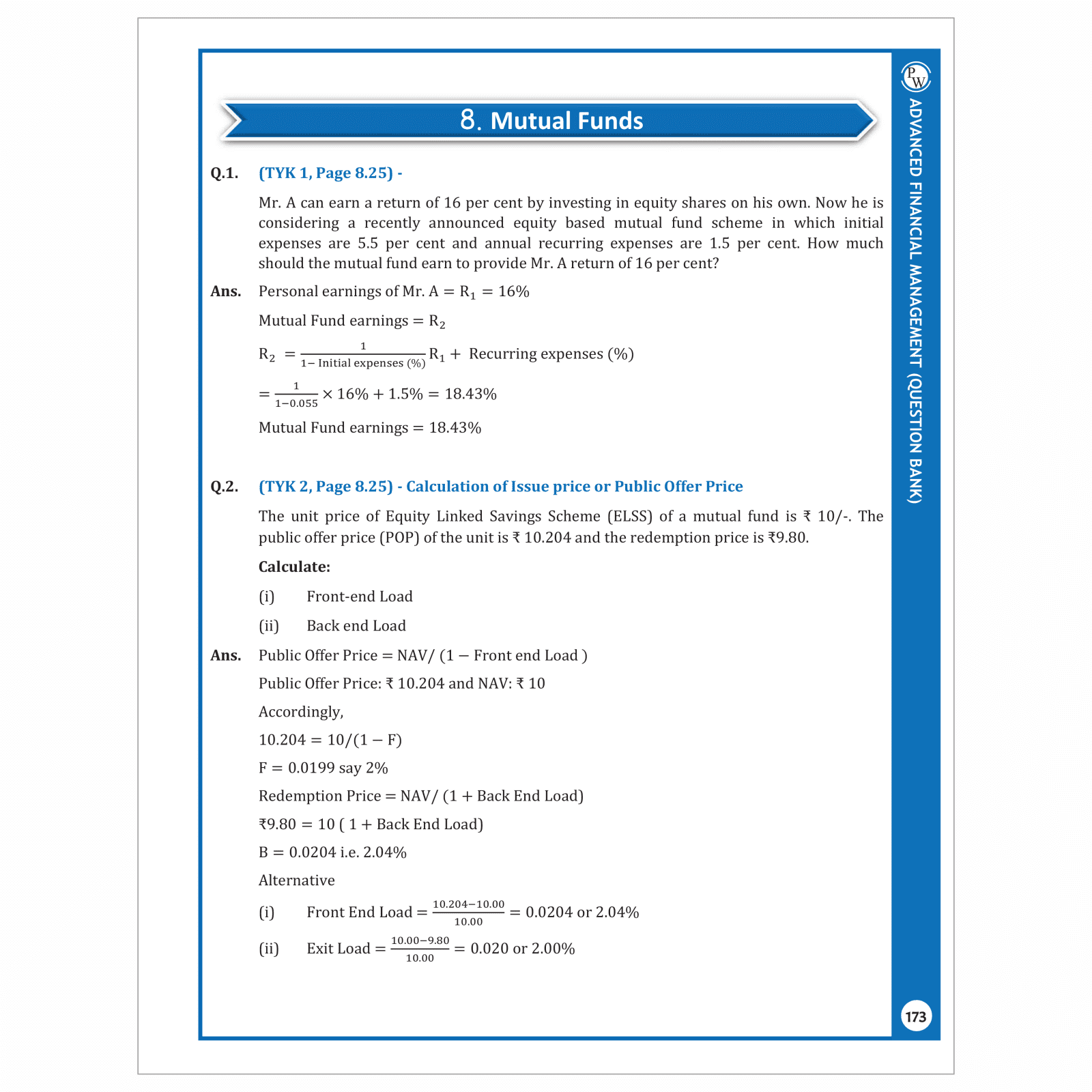 CA Final Advanced Financial Management - Concept Book By CA Rohit Chipper | Applicable For November 2025 & Onwards