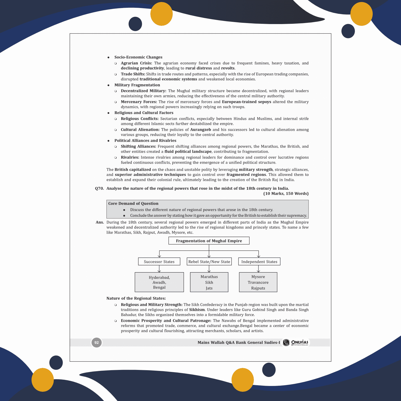 UPSC Mains Wallah Q & A Bank General Studies Papers 1 to 4 Combo Set of 4 Books For Civil Services Mains Exams