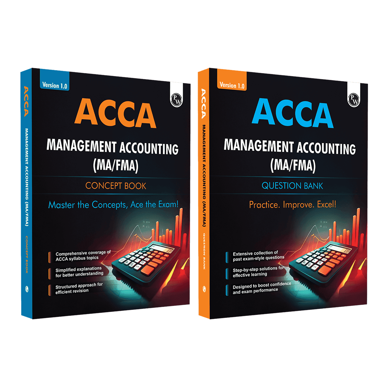 ACCA Management Accounting (MA/FMA)  Concept Book + Question Bank Combo Set of 2 Modules