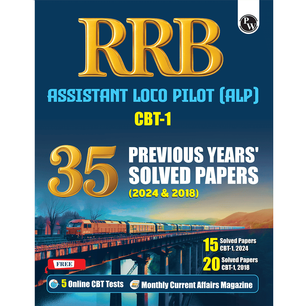 35 RRB Assistant Loco Pilot (ALP) CBT-1 Previous Year Solved Papers (2024 & 2018) with 5 Online Mock Tests For Exam 2025-2026 | Fully Solved PYQ | English Edition