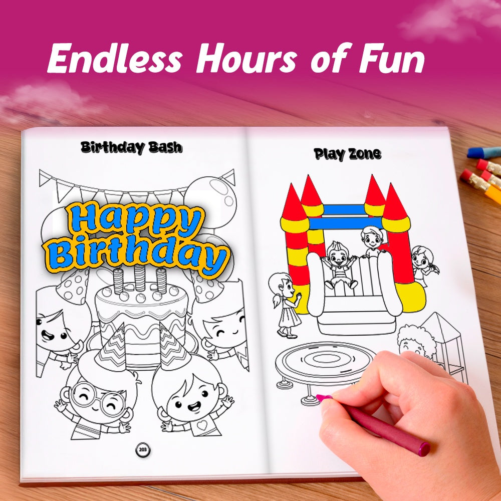 555 Coloring Book for Kids 2 to 5 Years | 30 + Themes for Crayons, Pencil, Coloring, Painting, Sketch Book & Drawing Book | Jumbo Colouring Book, Screen Free Activities & Thoughtful Gifts for Kids