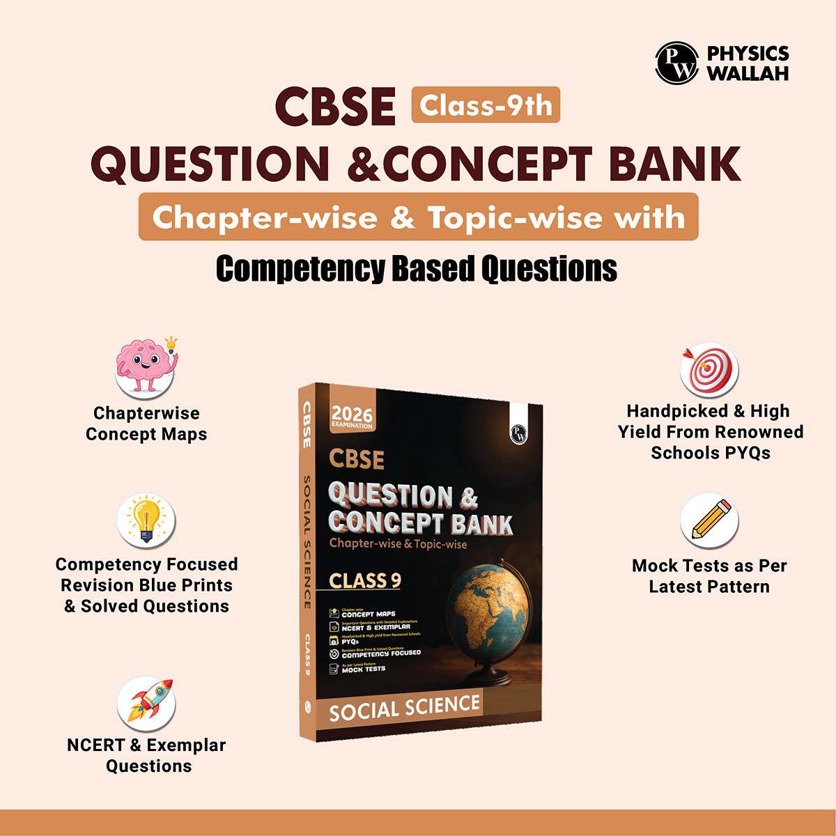 CBSE Question & Concept Bank (QCB) Class 9 Social Science Chapter-wise and Topic-wise Solved Questions For 2026 Exams with Competency Based Question
