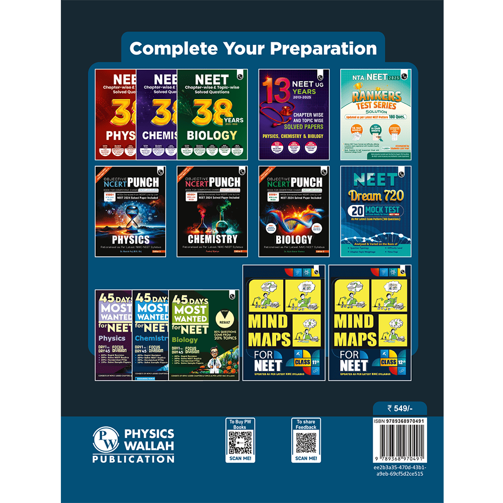 NEET 19 Yearwise Solved Past Year Question Papers (2025-2013) | Physics, Chemistry, Biology PYQs with Detailed Solutions | Re-NEET, 13 Years PYQs & Outside Syllabus (OS) Marking