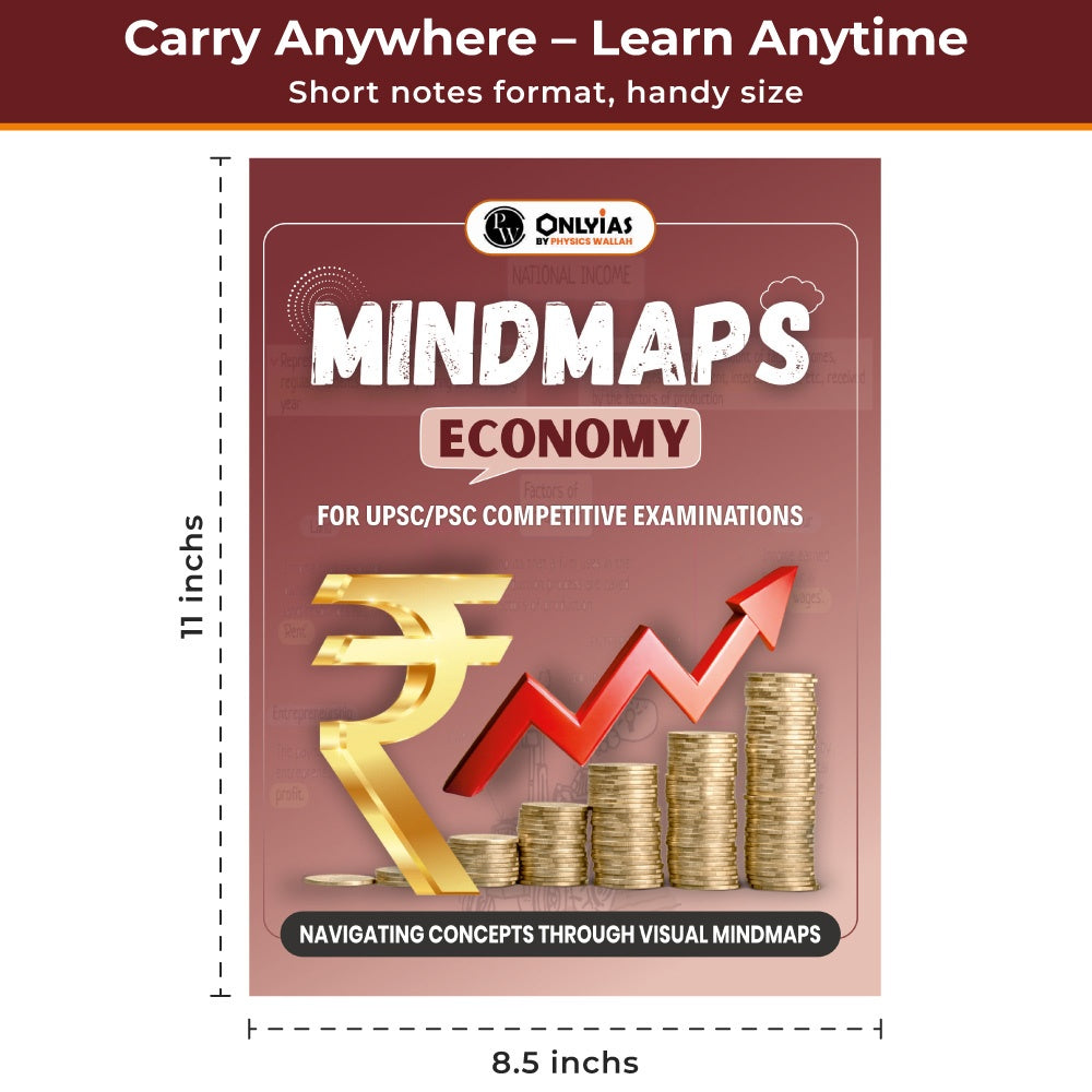 UPSC Mindmaps Economy For UPSC/PSC Competitive Examinations | Navigating Concepts Through Visual Mindmaps