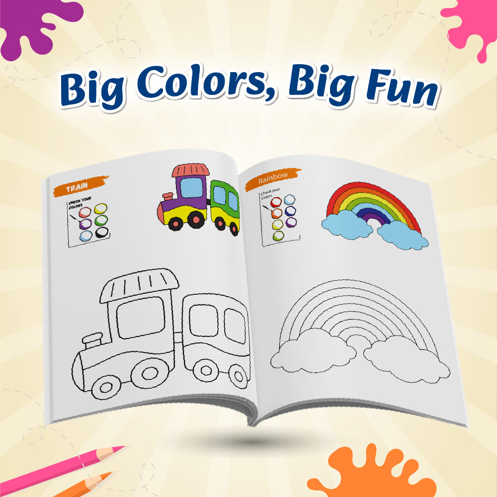 Kids Color Time Coloring Books Set of 12 Books l Fun Activity for Children Ages 1, 2, 3, 4, 5 Years