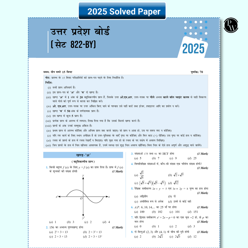 UP Board Phod Class 10 Maths, Science, English, Hindi, Social Science Hindi Medium Combo Question Bank Chapterwise with 14 Mind Maps and PYQs For 2026 Board Exam | 100 Most Probable Questions