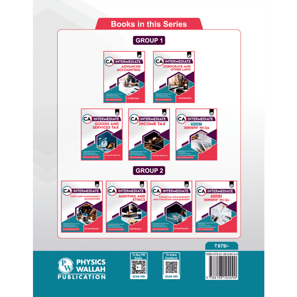 CA Intermediate Group 2 Ramban MCQs Book (All Subjects) | Latest Syllabus For May & Sep 2025 Exams