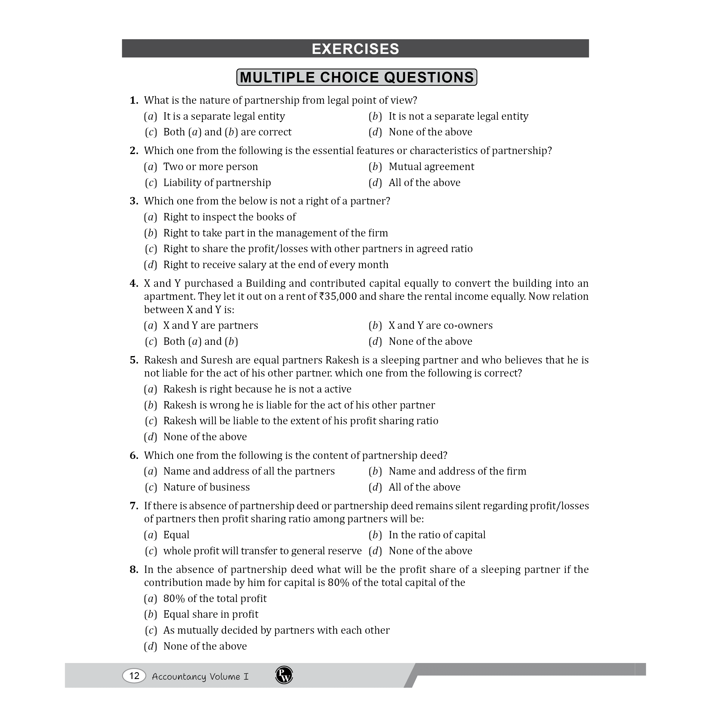 CBSE Class 12 Accountancy Volume 1 & 2 Combo Set of 2 Books | All CBSE Theoretical Concepts, Practice Questions, MCQ's and CBSE 2026 Sample Papers