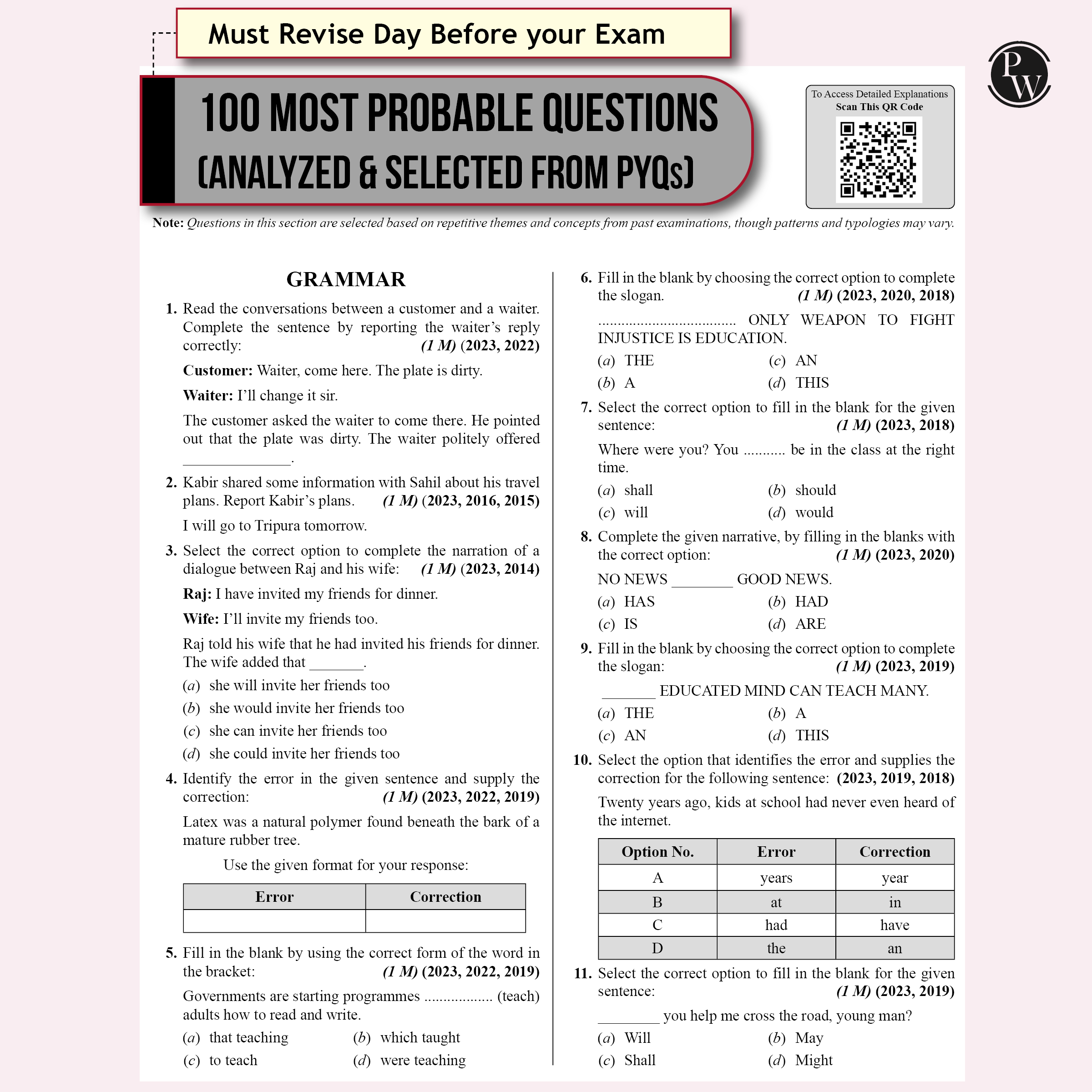 15 CBSE Sample Paper Class 10 English For 2026 Board Exam with 50 Percent Competency Based Questions 100 Most Probable Questions
