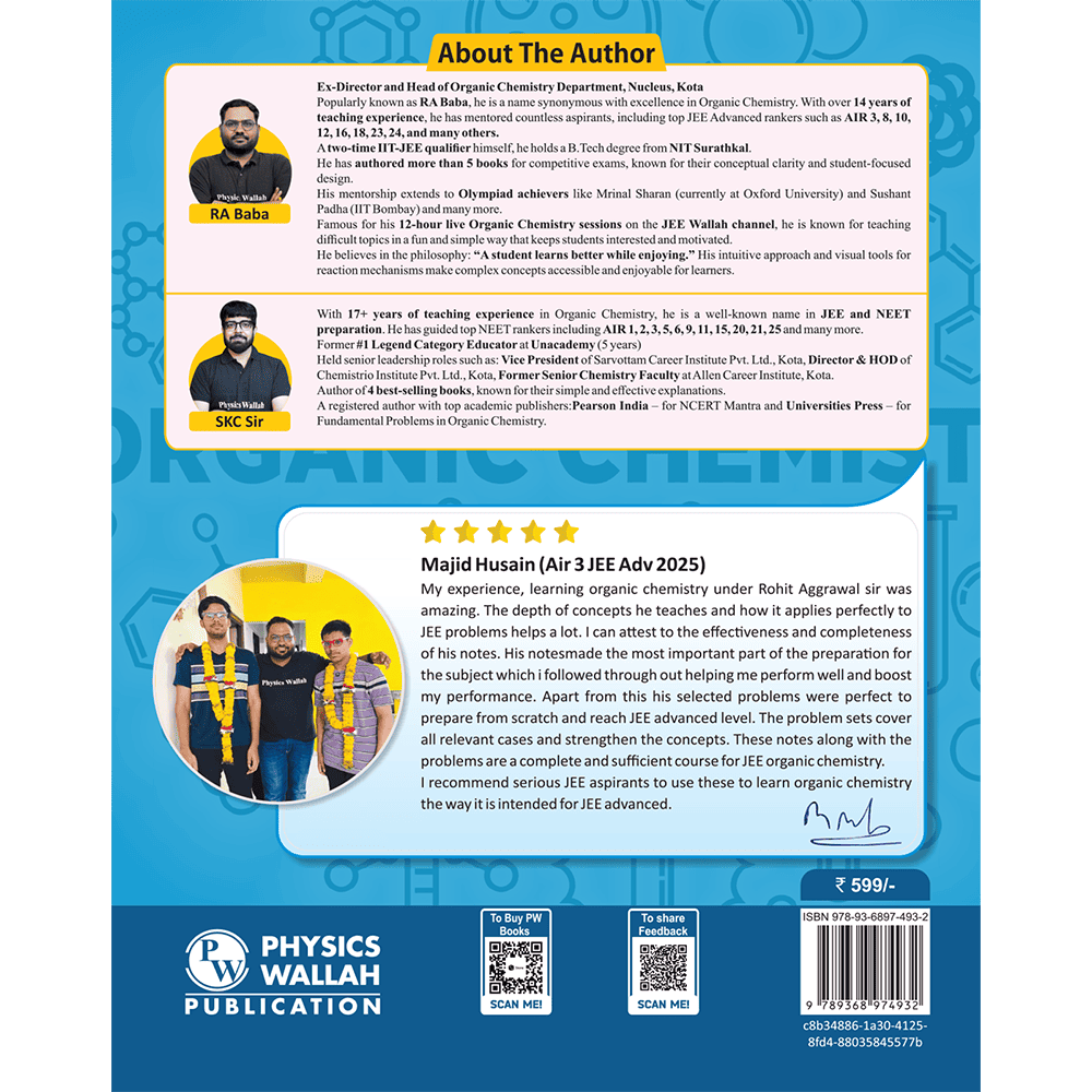 EaJEE Handwritten Notes For Organic Chemistry By Rohit Sir & SKC Sir For JEE Main & Advanced | Chapterwise and Topicwise Notes | Handpicked Practice Questions & PYQs