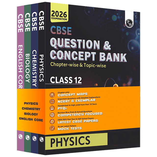 CBSE Question & Concept Bank (QCB) Class 12 Physics, Chemistry, Biology and English Combo Set of 4 Books Chapter-wise and Topic-wise Solved Questions For 2026 Exams