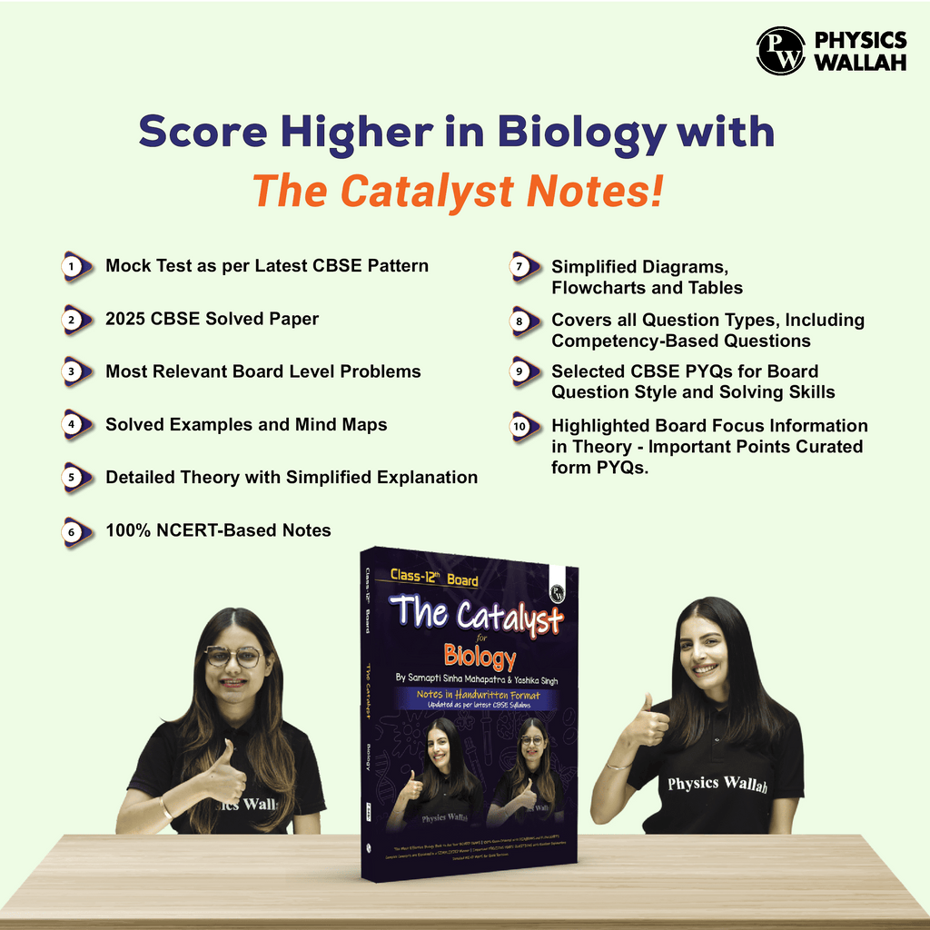Class 12 Board The Catalyst For Biology with Most Relevant Practice Questions Booklet By Samapti Mam & Yashika Mam For 2026 Exam | Handwritten Notes | Detailed Theory, PYQs