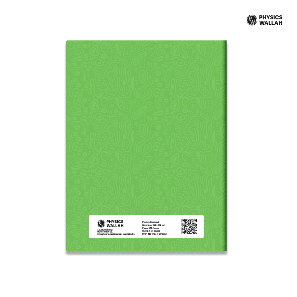 Doodle Notebook | 172 Pages | 18 x 24 cm | Math 10 mm Box