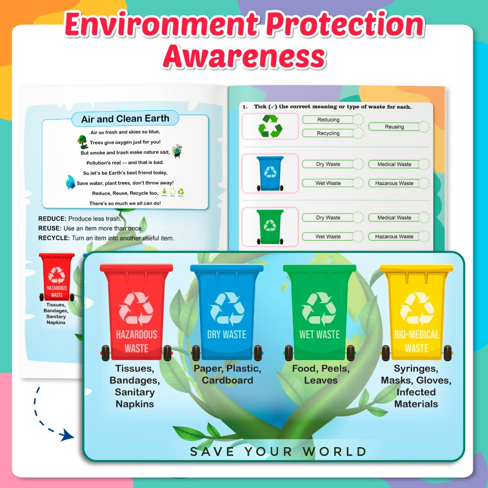 555 Science Activity Book For Kids - Brain Games For 5+ Years Old Kids | Free 500+ Printable Worksheets, Science Workbook, Puzzles, Colorful Games, Riddles, Facts, Nature, Animals