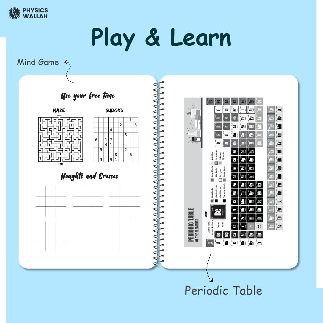 6 Subject Spiral Notebook | Set of 3 | 400 Pages | Ruled | PW Seasons
