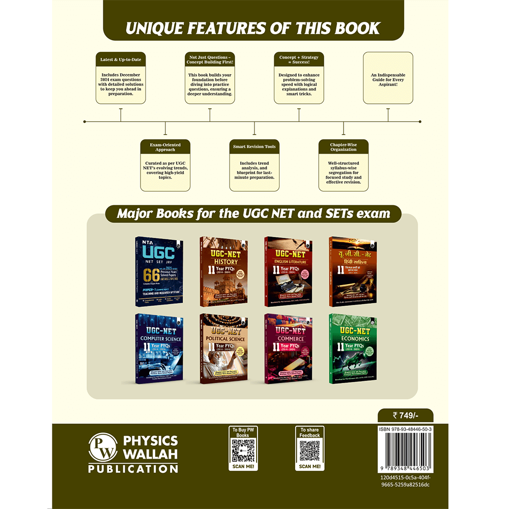 PW UGC-NET Education PYQ 11 Years (2014-2024)|Latest December Session Paper Covered|Chapterwise and Yearwise Previous Year Solved Papers For Phd Entrance, SET, GATE, CUET UG & PG