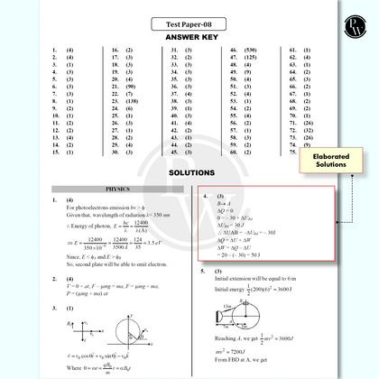 JEE TEST SERIES 2025