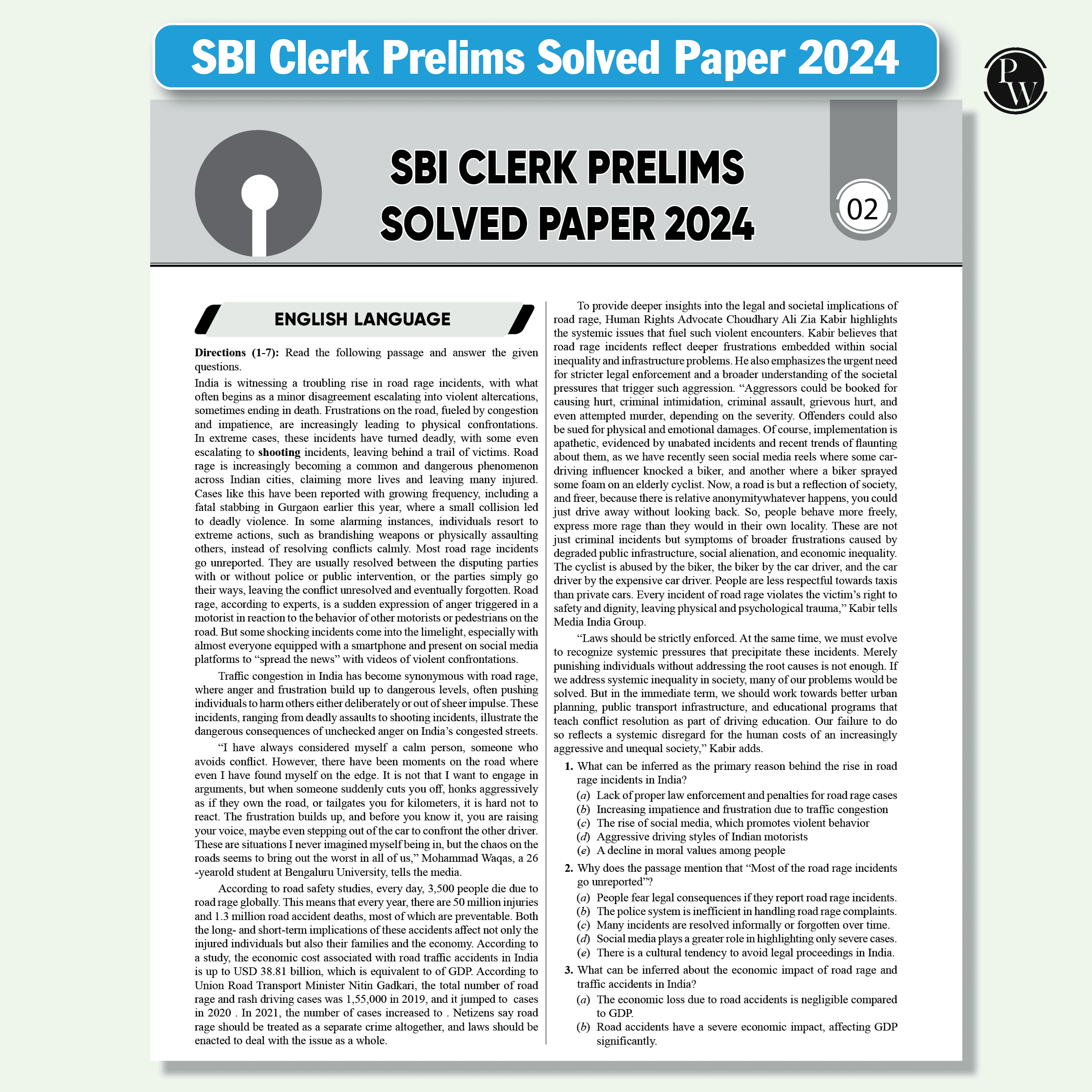 22 SBI Clerk Prelims & Mains Previous Year Solved Papers (Till April 2025) with 5 Online Mock Tests For 2025-26 Exam | PYQs | Fully Solved | English Edition