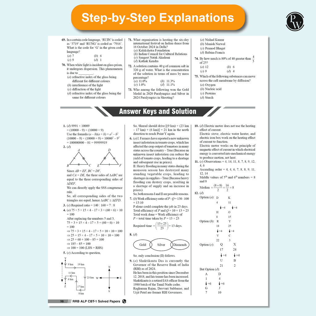 35 RRB Assistant Loco Pilot (ALP) CBT-1 Previous Year Solved Papers (2024 & 2018) with 5 Online Mock Tests For Exam 2025-2026 | Fully Solved PYQ | English Edition