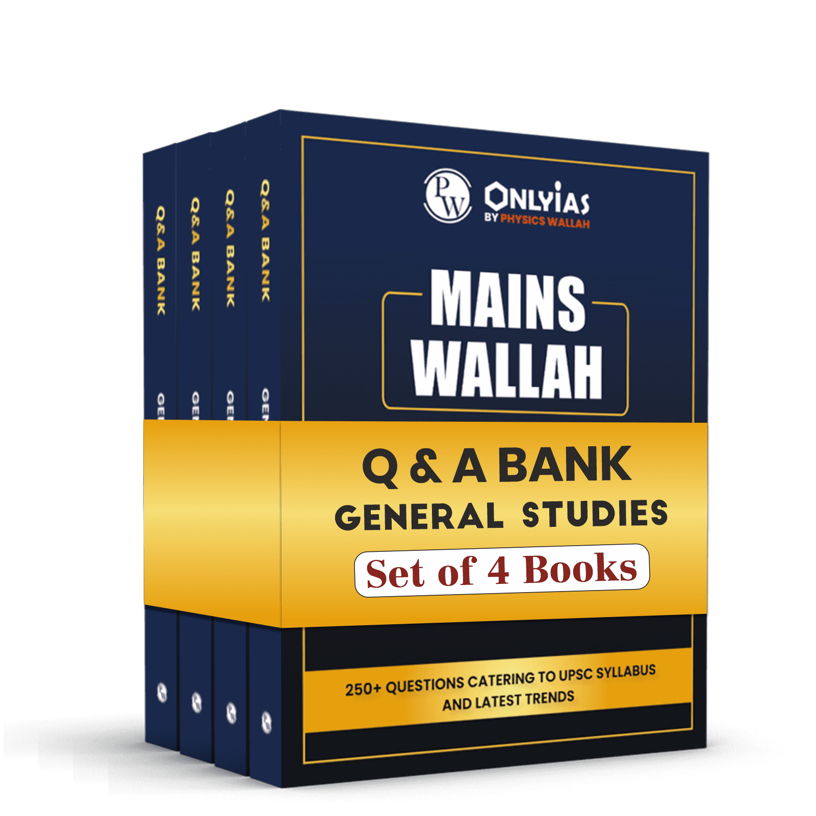 UPSC Mains Wallah Q & A Bank General Studies Papers 1 to 4 Combo Set of 4 Books For Civil Services Mains Exams