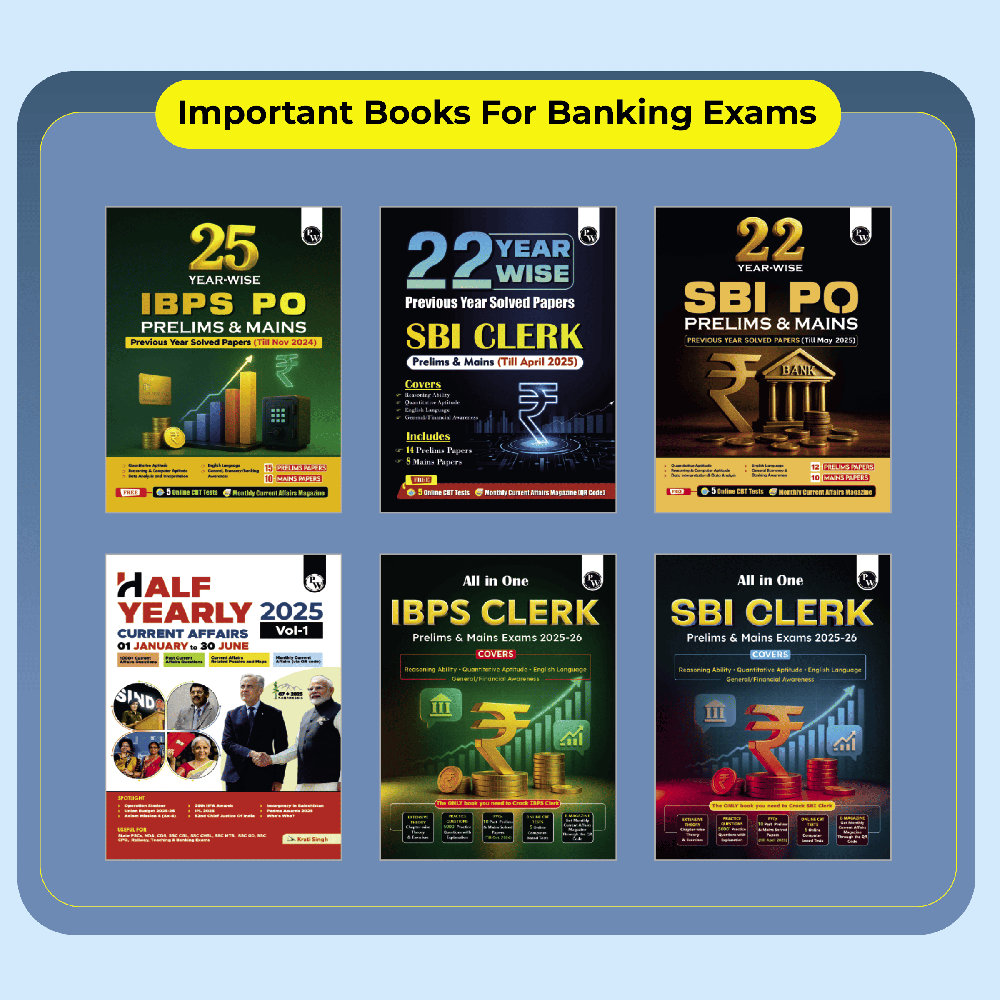 IBPS Clerk 25 Year-wise Prelims & Mains Previous Year Solved Papers Till Oct 2024 with 5 Online CBT Tests for Exam 2025-26 (PYQs) English Edition