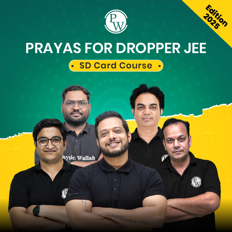 Prayas for Dropper JEE SD Card Course (Edition 2025) | For Android Mobile/Tablet Only - All Subjects