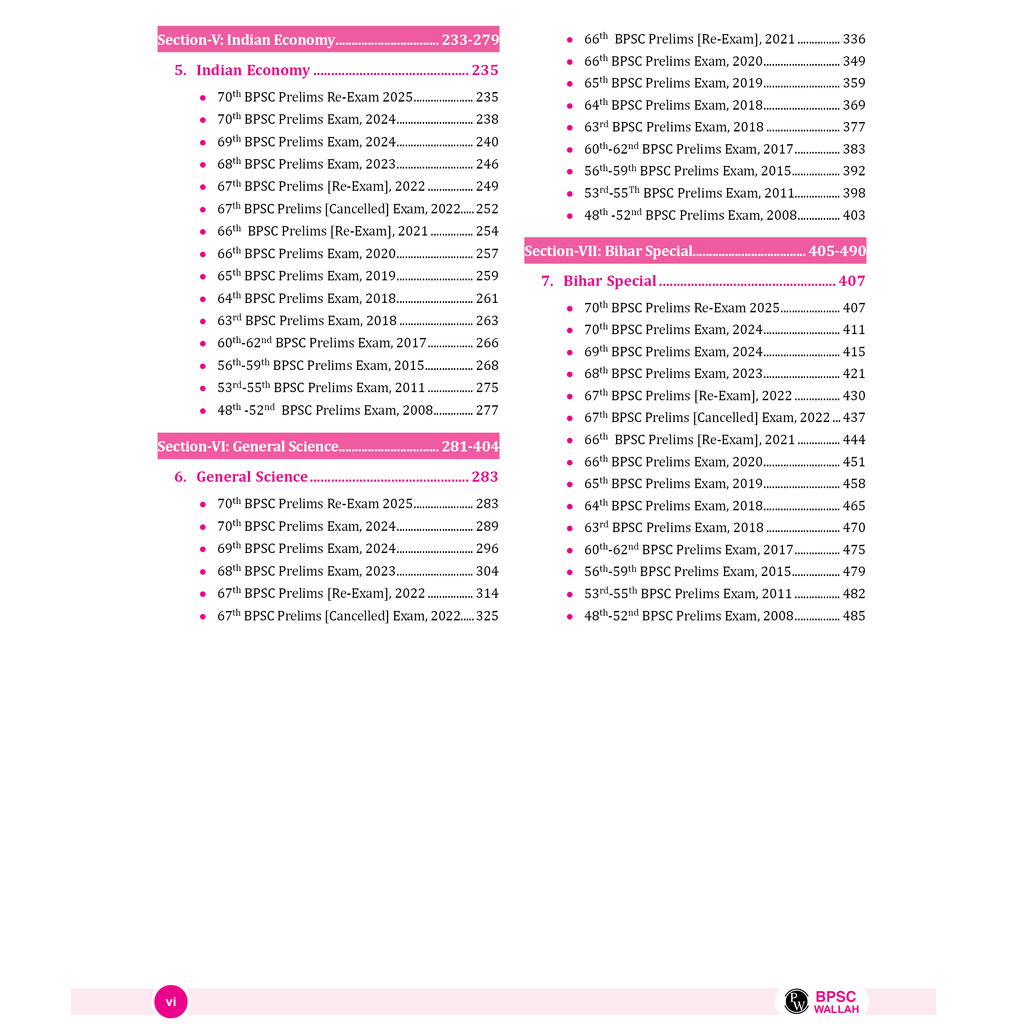 ONLYIAS BPSC WALLAH 15 Years PYQs Compilation General Studies For Civil Services Exam 2025 | Comprehensive Learning Series For Prelims | Subject-wise Categorization