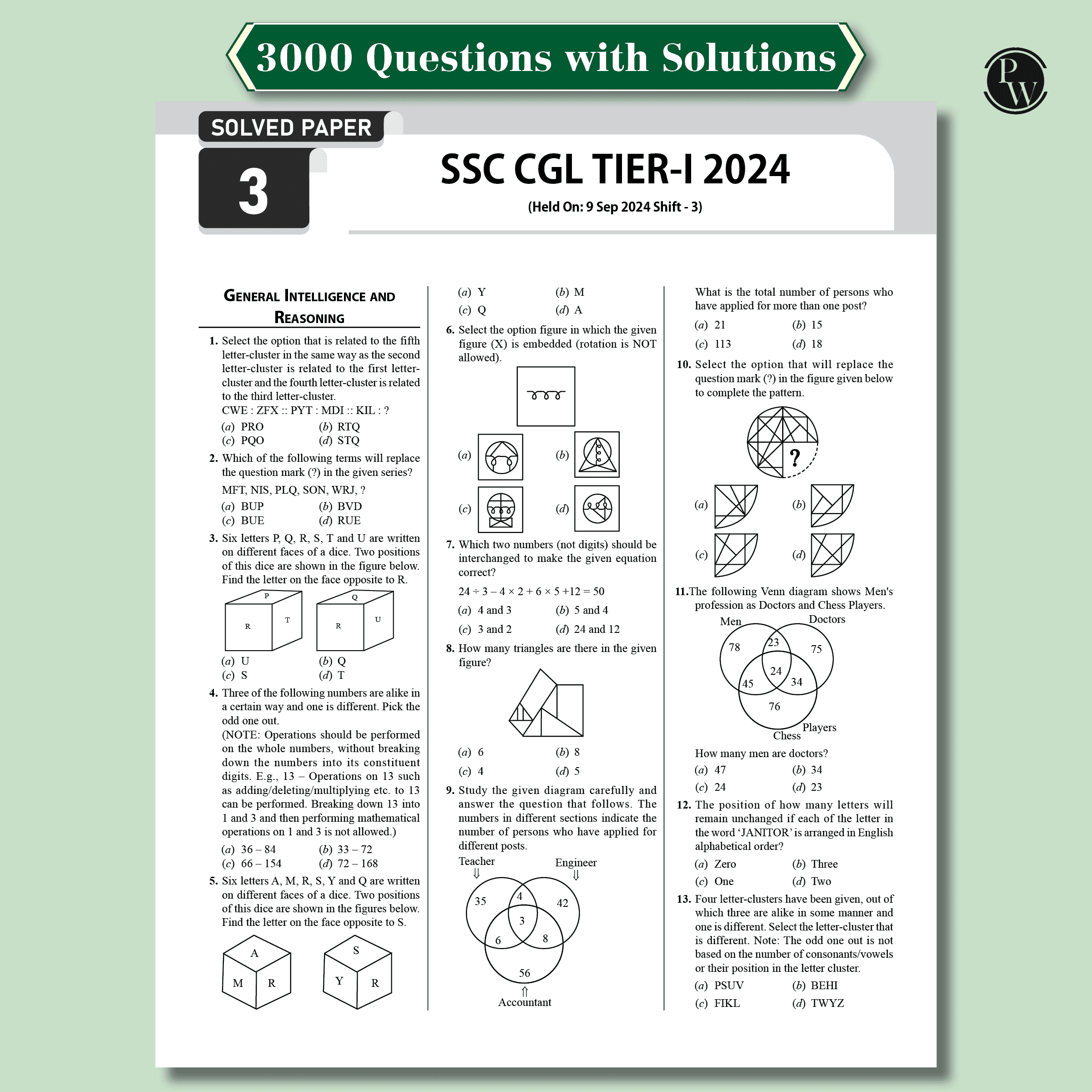 30 SSC CGL Tier I | Combined Graduate Level | Year-Wise SSC CGL Previous Year Paper (2024 - 2018) with 5 Online Practice Sets For Exam 2025 | English Edition
