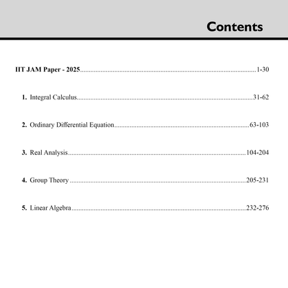 IIT-JAM 2025 Books